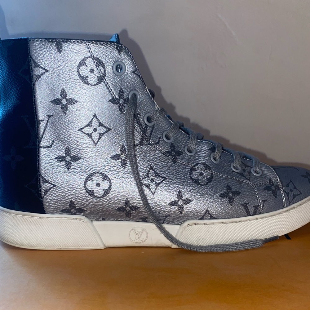 Authentic chrome high top Louis Vuitton’s
